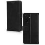 Mobilize Wallet Housse Samsung Galaxy A36 Etui en Cuir Véritable Porte-Monnaie - Noir