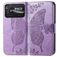 Mobigear Butterfly Housse POCO C40 Etui Porte-Monnaie - Violet