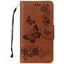 Mobigear Butterfly Housse Samsung Galaxy A8 (2018) Etui Porte-Monnaie - Marron