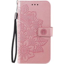Mobigear Flowers Housse OPPO A54 5G Etui Porte-Monnaie - Rose doré