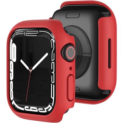 Mobigear Colors Coque Apple Watch - 45 mm Thin Coque Rigide - Rouge