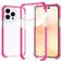 Mobigear Full Bumper Coque iPhone 14 Pro Max Coque arrière Rigide Anti-Chocs - Magenta
