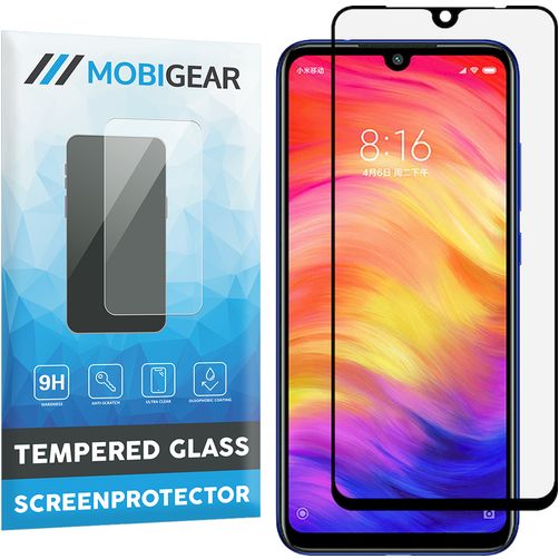 Mobigear Premium Xiaomi Redmi Note 7 Verre trempé Protection d'écran - Compatible Coque - Noir