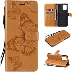 Mobigear Butterfly Housse Realme 8 Etui Porte-Monnaie - Cognac
