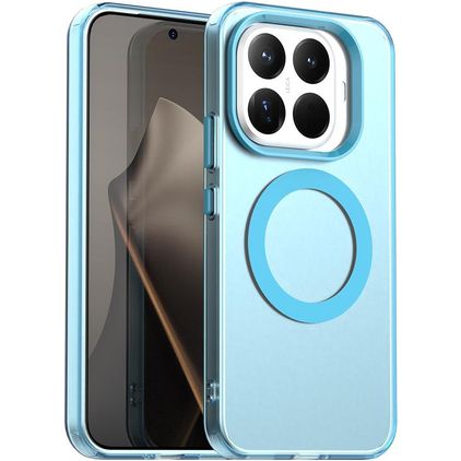 Mobigear Shockproof Coque Xiaomi 15T Pro MagSafe Coque arrière Rigide - Bleu