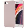 Mobigear Rubber Touch Coque iPhone SE (2020) Coque arrière en Silicone - Rose