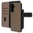 Mobiparts Samsung Galaxy A37 Coque Cuir véritable Étui 2en1 avec coque amovible Portefeuille - Taupe