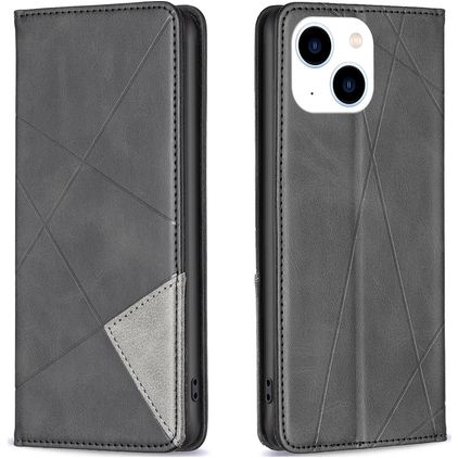 Mobigear Rhombus Slim Housse iPhone 15 Etui - Noir