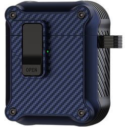 Mobigear Racing Clip Coque Apple AirPods 1 Coque Rigide - Bleu