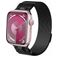 Mobigear Mecha Loop Bracelet Milanais Apple Watch Fermeture magnétique - 49/46/45/44 mm - Noir