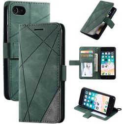 Mobigear Rhombus iPhone SE (2022) Étui Portefeuille - Vert