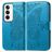 Mobigear Butterfly Housse OPPO Reno 12 Pro Etui Porte-Monnaie - Bleu