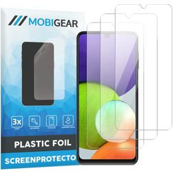 Mobigear Samsung Galaxy A22 4G Protection d'écran Film - Compatible coque (Lot de 3)