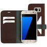 Mobiparts Classic Wallet Housse Samsung Galaxy S7 Etui Porte-Monnaie - Marron