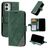 Mobigear Rhombus iPhone 12 Mini Étui Portefeuille - Vert