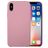 Mobigear Rubber Touch Coque iPhone XS Coque arrière en Silicone - Rose