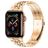 Mobigear Monaco Bracelet Acier Apple Watch Fermeture boucle déployante - 49/46/45/44 mm - Rose doré