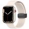 Mobigear Sport Mag Bracelet Silicone Apple Watch Fermeture magnétique - 42/41/40/38 mm - Lumière stellaire Mobigear Sport Mag Bracelet Silicone Apple Watch Fermeture magnétique - 42/41/40/38 mm - Lumière stellaire