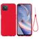 Mobigear Rubber Touch Coque OPPO Reno 4 Z 5G Coque arrière en Silicone - Rouge