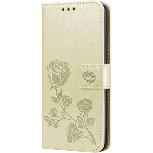Mobigear Roses Housse HONOR 10 Lite Etui Porte-Monnaie - Or