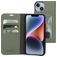 Mobiparts Classic Wallet Housse iPhone 14 Etui Porte-Monnaie - Stone Green