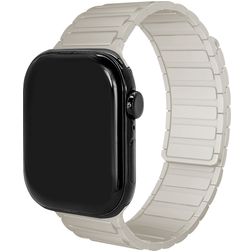 Mobilize Magnetic Bracelet Silicone Apple Watch Fermeture magnétique - 42/41/40/38 mm - Lumière stellaire