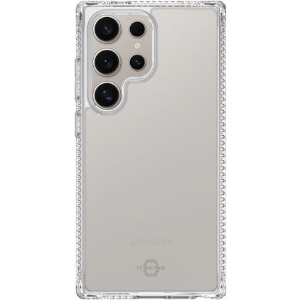ITSKINS Level 2 SpectrumClear R Coque Transparente Samsung Galaxy S25 Ultra Coque arrière en TPU Souple Anti-Chocs - Transparent