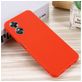 Mobigear Rubber Touch Coque OPPO A17 Coque arrière en Silicone - Rouge