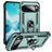 Mobigear Armor Ring Coque Google Pixel 10 Pro XL Coque arrière Rigide Anti-Chocs avec Anneau-Support - Vert