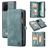 CaseMe 008 Samsung Galaxy Note 20 Coque Étui 2en1 avec coque amovible Portefeuille - Bleu