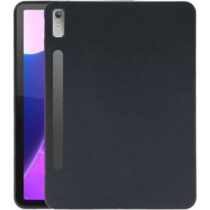 Mobigear Basics Coque Lenovo Tab P11 Pro Gen 2 Mince Coque arrière en en TPU Souple - Noir