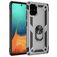 Mobigear Armor Ring Samsung Galaxy A71 Plastique rigide Coque arrière Antichoc avec bague de maintien - Argent