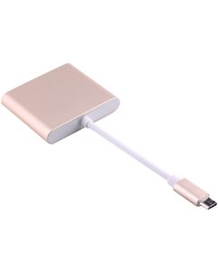Mobigear - Hub USB-C vers HDMI / USB-A / USB-C - Or