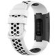 Mobigear Sport Plus Buckle Bracelet Silicone Fitbit Charge 4 Fermeture boucle ardillon - Blanc / Bleu
