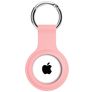 Xccess Keychain Coque Apple AirTag Porte-clés en Silicone Souple - Rose