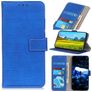 Mobigear Croco Housse Samsung Galaxy A52 Etui Porte-Monnaie - Bleu
