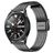 Mobigear Seven Bead Bracelet Acier pour Smartwatch Fermeture à pince - 20 mm - Noir