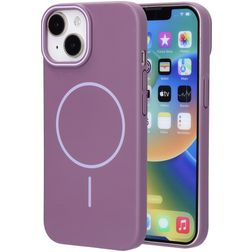 Mobiparts Slim Line Coque iPhone 15 MagSafe Coque arrière Rigide - Imperial Purple