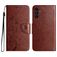 Mobigear Flowers Housse Samsung Galaxy A36 Etui Porte-Monnaie - Marron