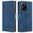 Mobigear Croco Housse POCO X5 Pro Etui Porte-Monnaie - Bleu