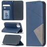 Mobigear Rhombus Slim Housse iPhone 12 Mini Etui - Bleu