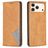 Mobigear Rhombus Slim Housse iPhone 17 Pro Etui - Cognac