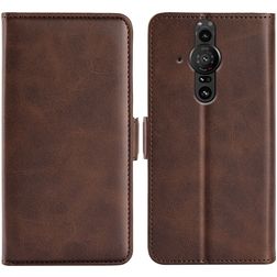Mobigear Slim Magnet Housse Sony Xperia Pro-I Etui Porte-Monnaie - Marron