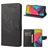 Mobigear Butterfly Housse Samsung Galaxy M53 Etui Porte-Monnaie - Noir