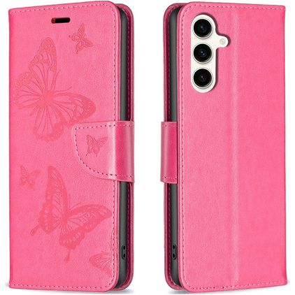 Mobigear Butterfly Samsung Galaxy S23 FE Étui Portefeuille - Magenta