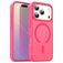Mobigear Shockproof Coque iPhone 17 Pro MagSafe Coque arrière Rigide - Rose Red