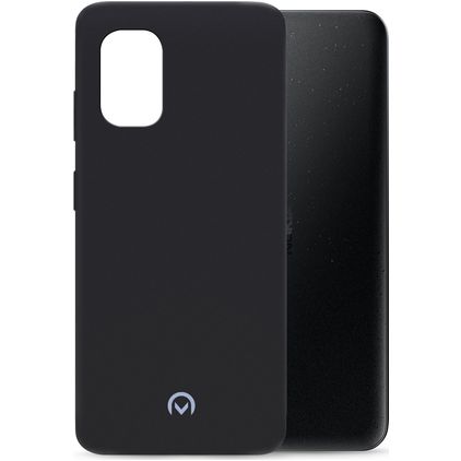 Mobilize Rubber Gelly Coque Nokia G60 5G Coque arrière en TPU Souple - Matt Black