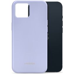 Mobilize Rubber Gelly Coque iPhone 13 Mini Coque arrière en TPU Souple - Pastel Purple