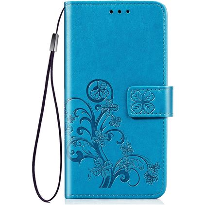 Mobigear Clover Housse Xiaomi Mi 10 Etui Porte-Monnaie - Bleu