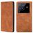 Mobigear Retro Slim Housse Vivo X80 Pro Etui Porte-Monnaie - Cognac